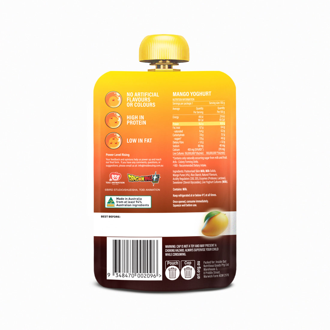 Inside Out Protein Yoghurt Mango 150g