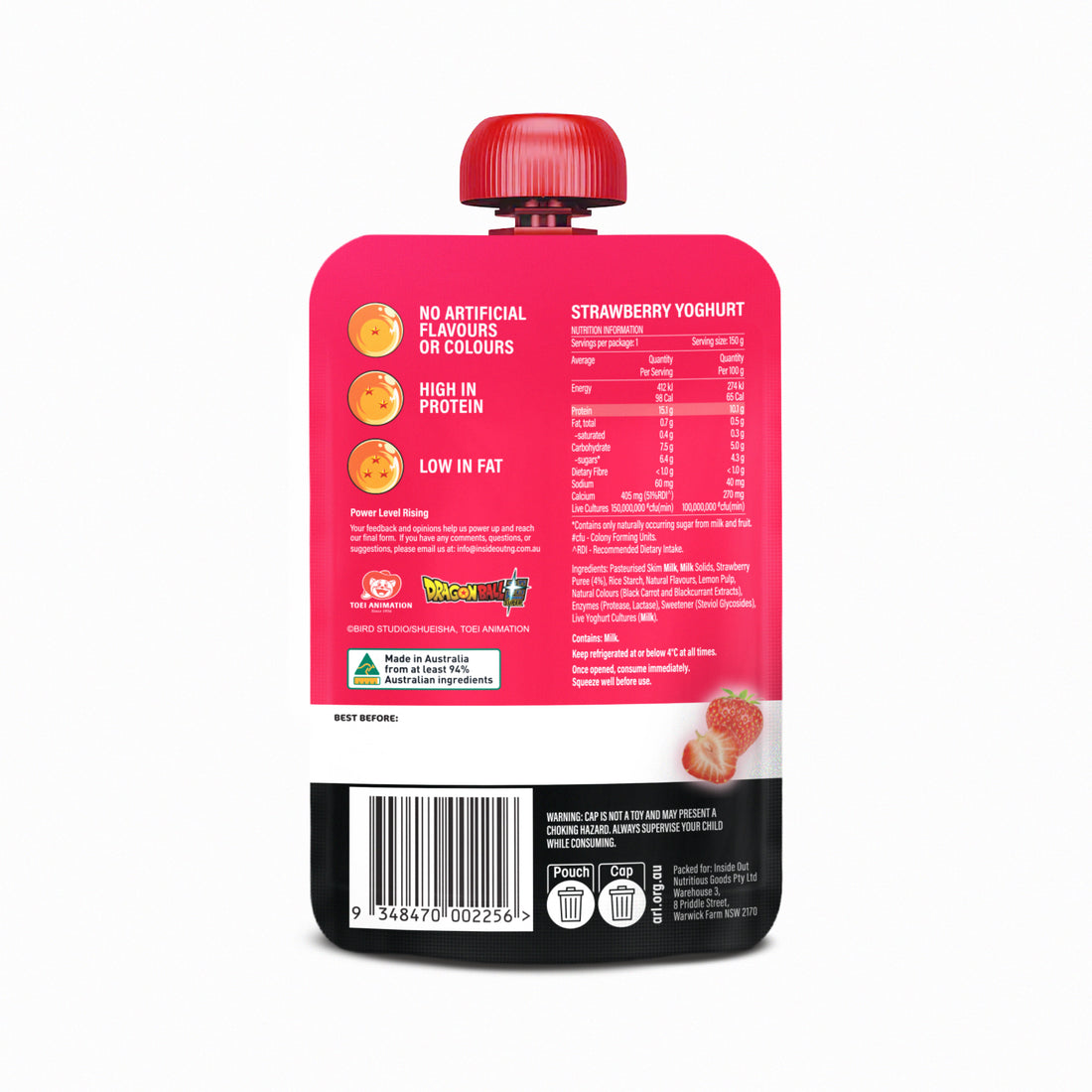 Inside Out Protein Yoghurt Strawberry 150g