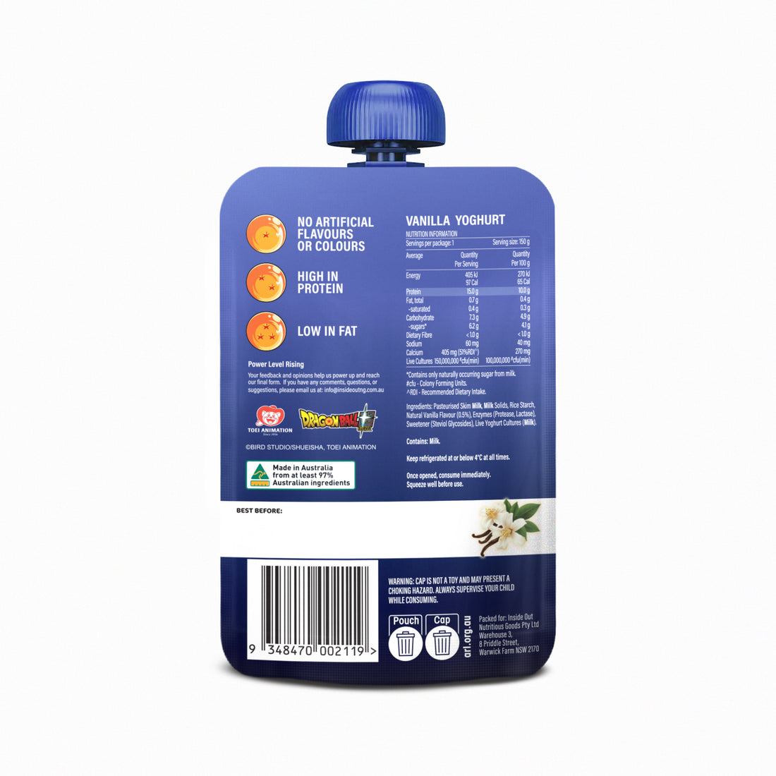 Inside Out Protein Yoghurt Vanilla 150g